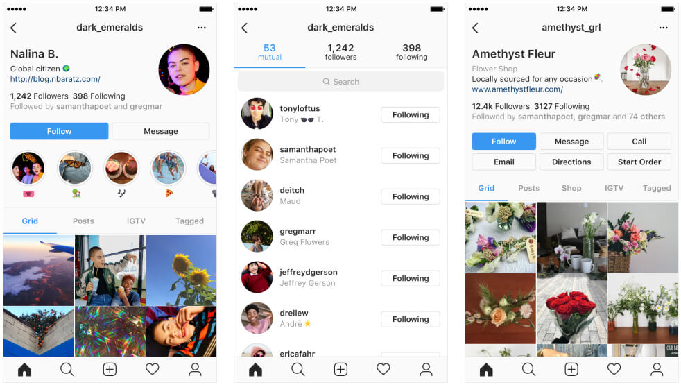 Instagram nový výzor profilov